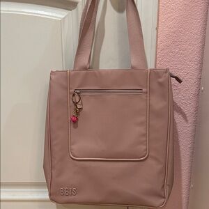 Pink Beis Tote Bag